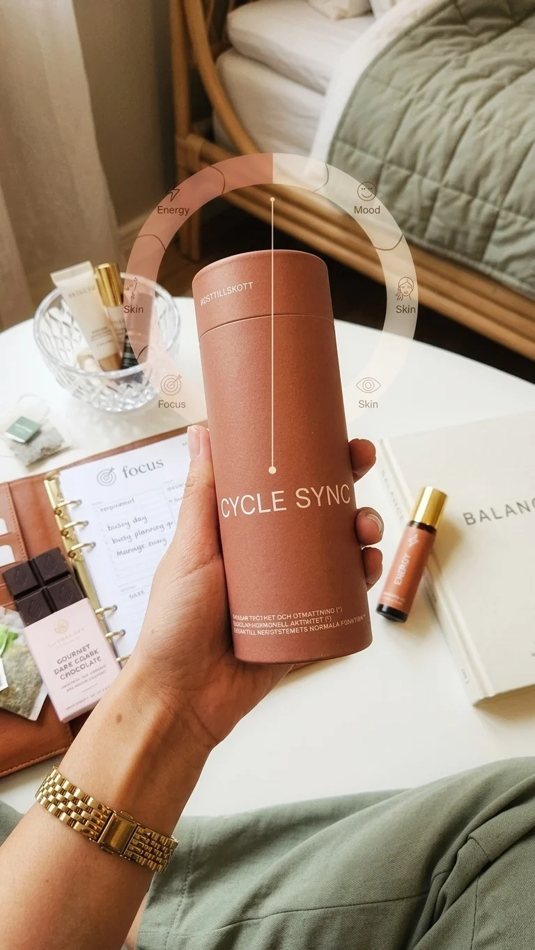 Creator holding KÄLLA CYCLE SYNC in a personal everyday setting