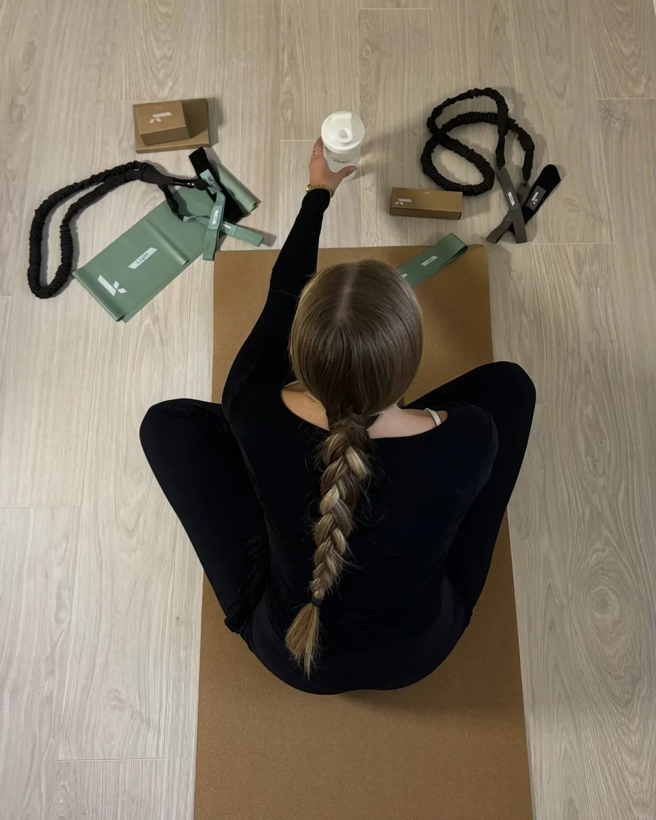 Creator with training accessories viewed from above