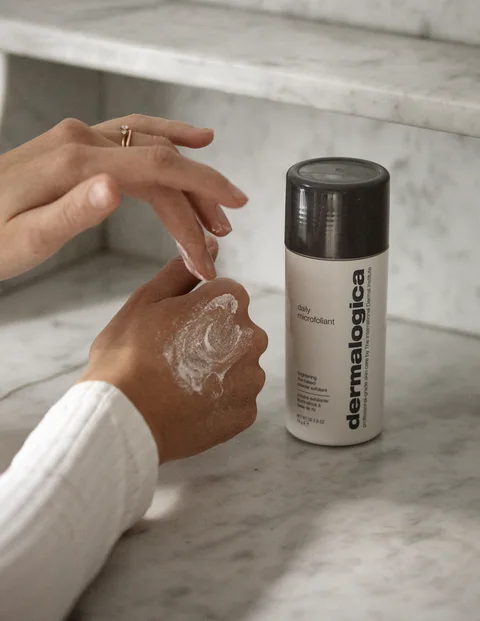 Dermalogica exfoliant in a skincare routine